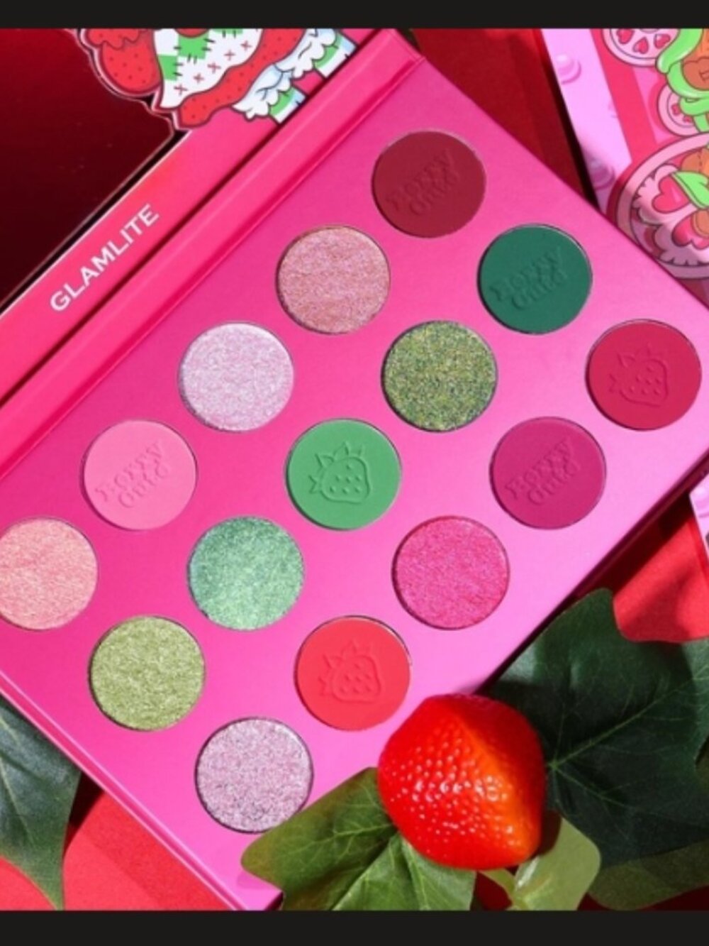 GLAMLITE x STRAWBERRY SHORTCAKE ‘Berrylicious’ Eyeshadow Palette - 15 shades